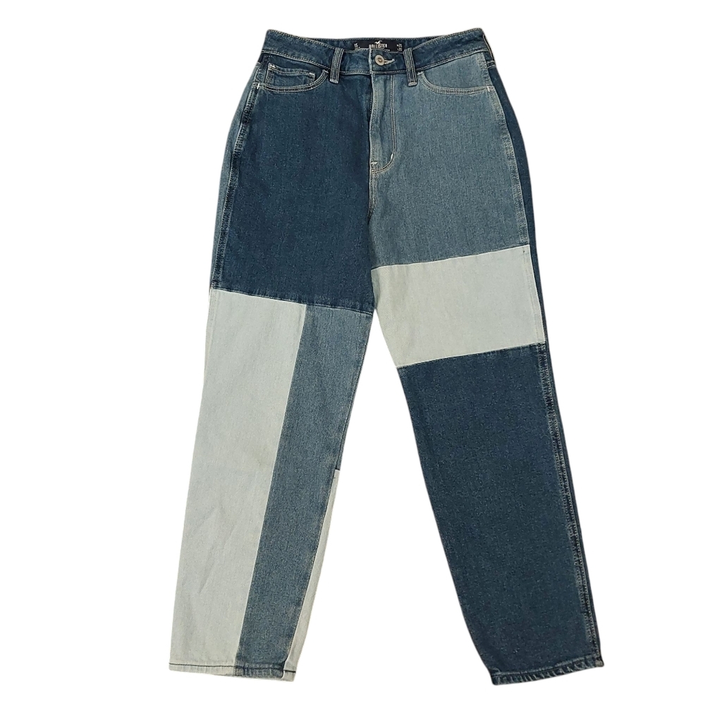 Hollister Women's Ultra High-Rise Patchwork Mom Jeans Size 1S W25 L25